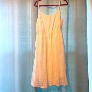 Torrid shiny white a-line dress